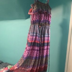 Speechless Size 14 Maxi dress colorful